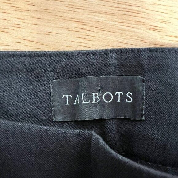 Talbots Chatham Crop Pant Black Womens Size 6P Side Zipper - Picture 7 of 9